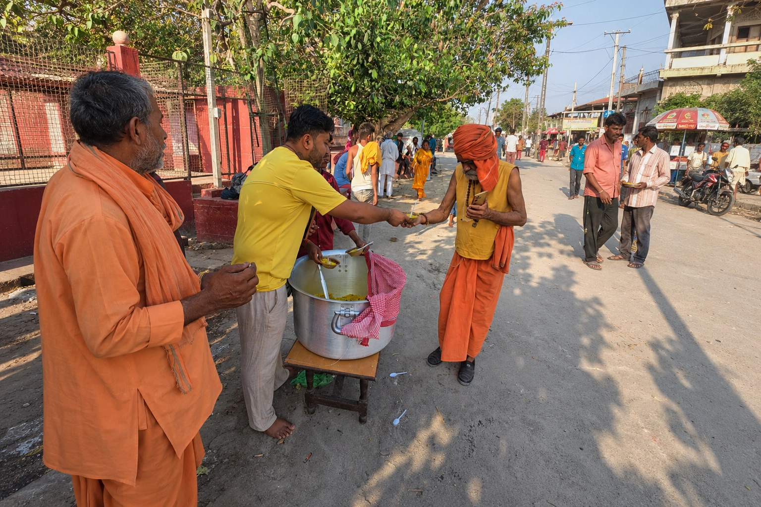 Sant Seva - Daily seva to saints in Vrindavan