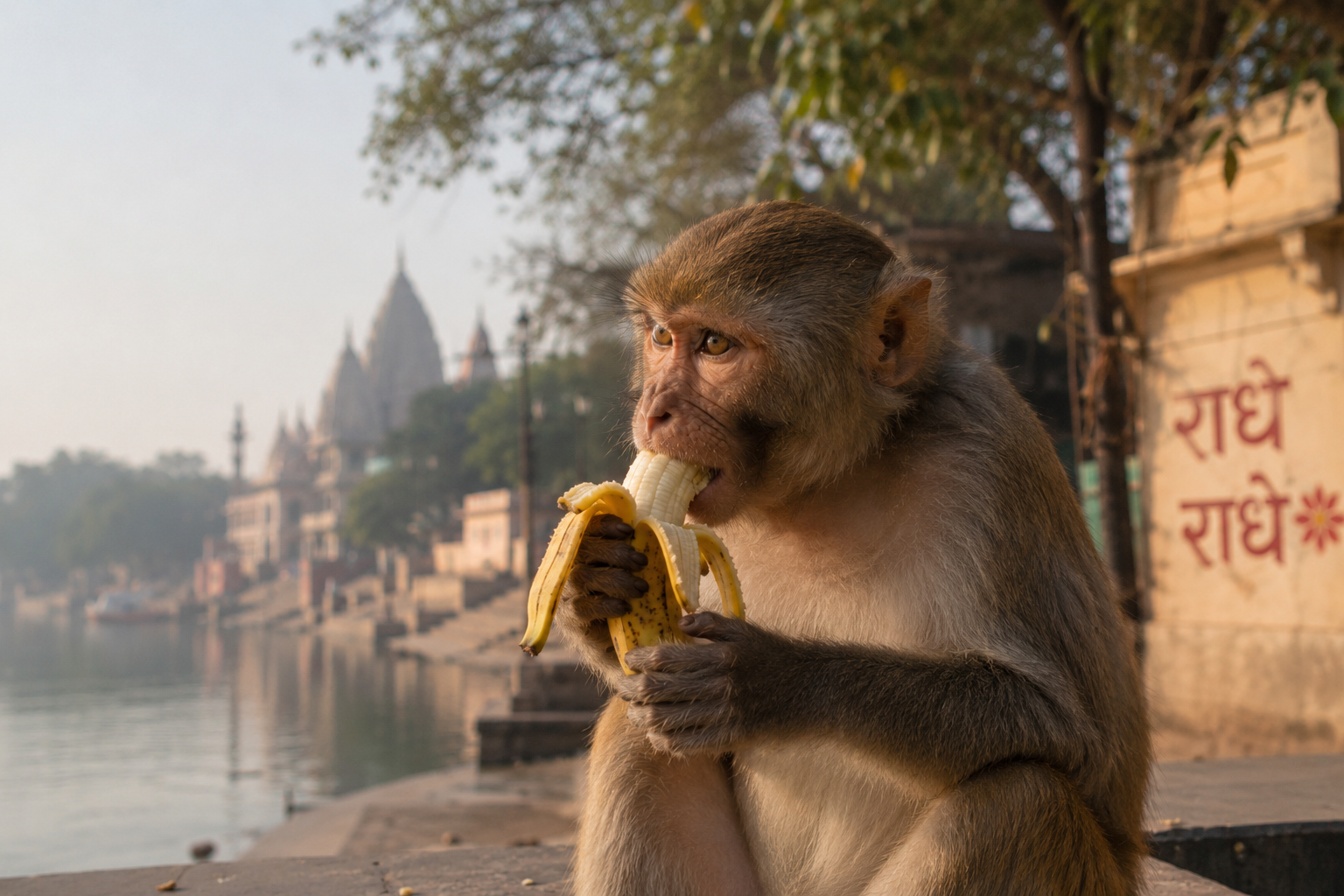 Pashu Seva - Gau, Vanar, and Machli Seva in Vrindavan
